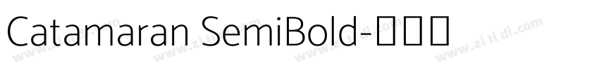 Catamaran SemiBold字体转换
